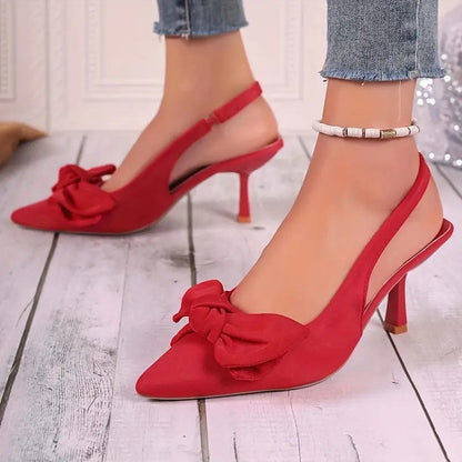 Bow Heeled Sandals