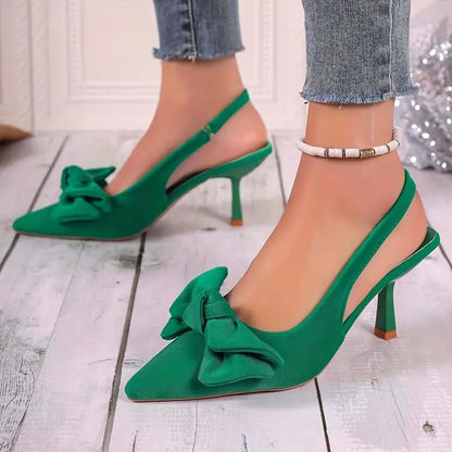 Bow Heeled Sandals