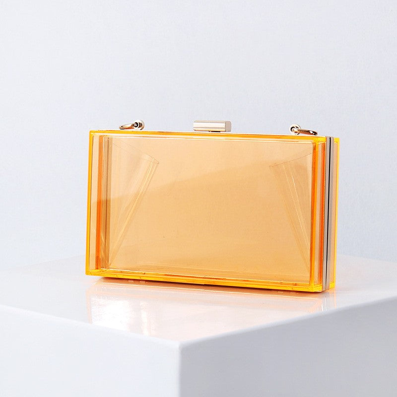 Transparent Chain Small Square Bag